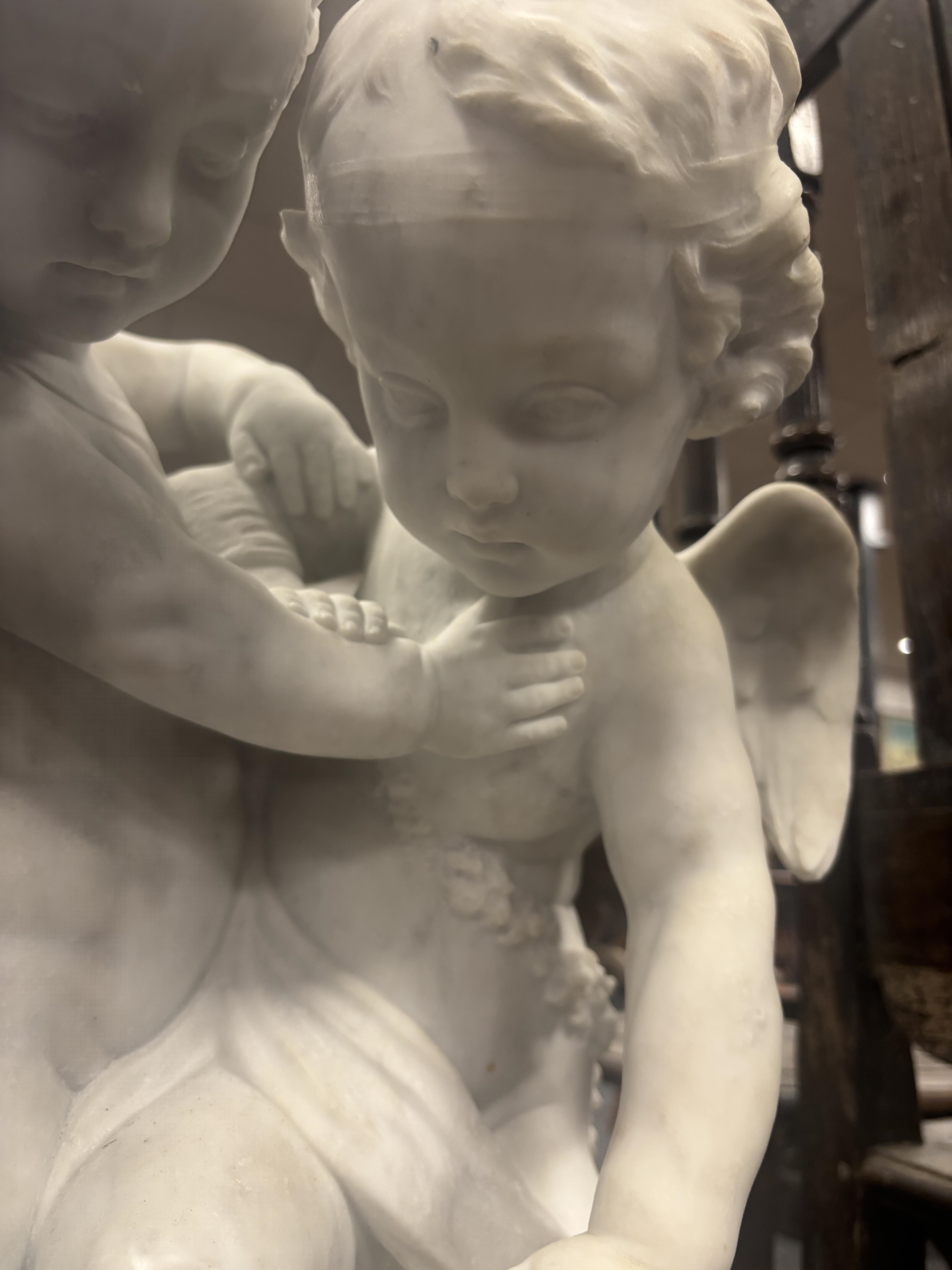 Étienne-Maurice Falconet | A 19TH CENTURY WHITE MARBLE FIGURAL GROUP OF ...