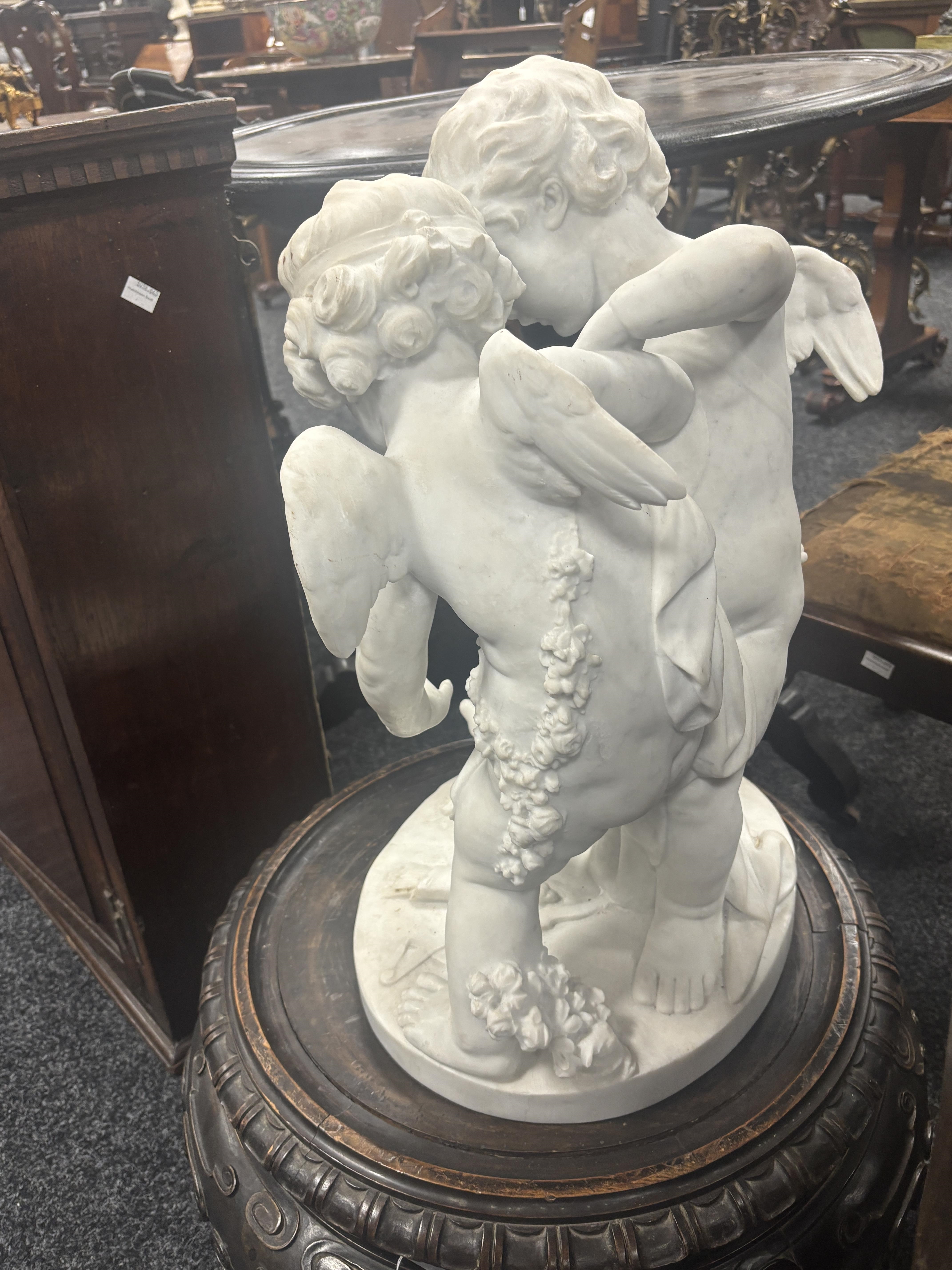 Étienne-Maurice Falconet | A 19TH CENTURY WHITE MARBLE FIGURAL GROUP OF ...