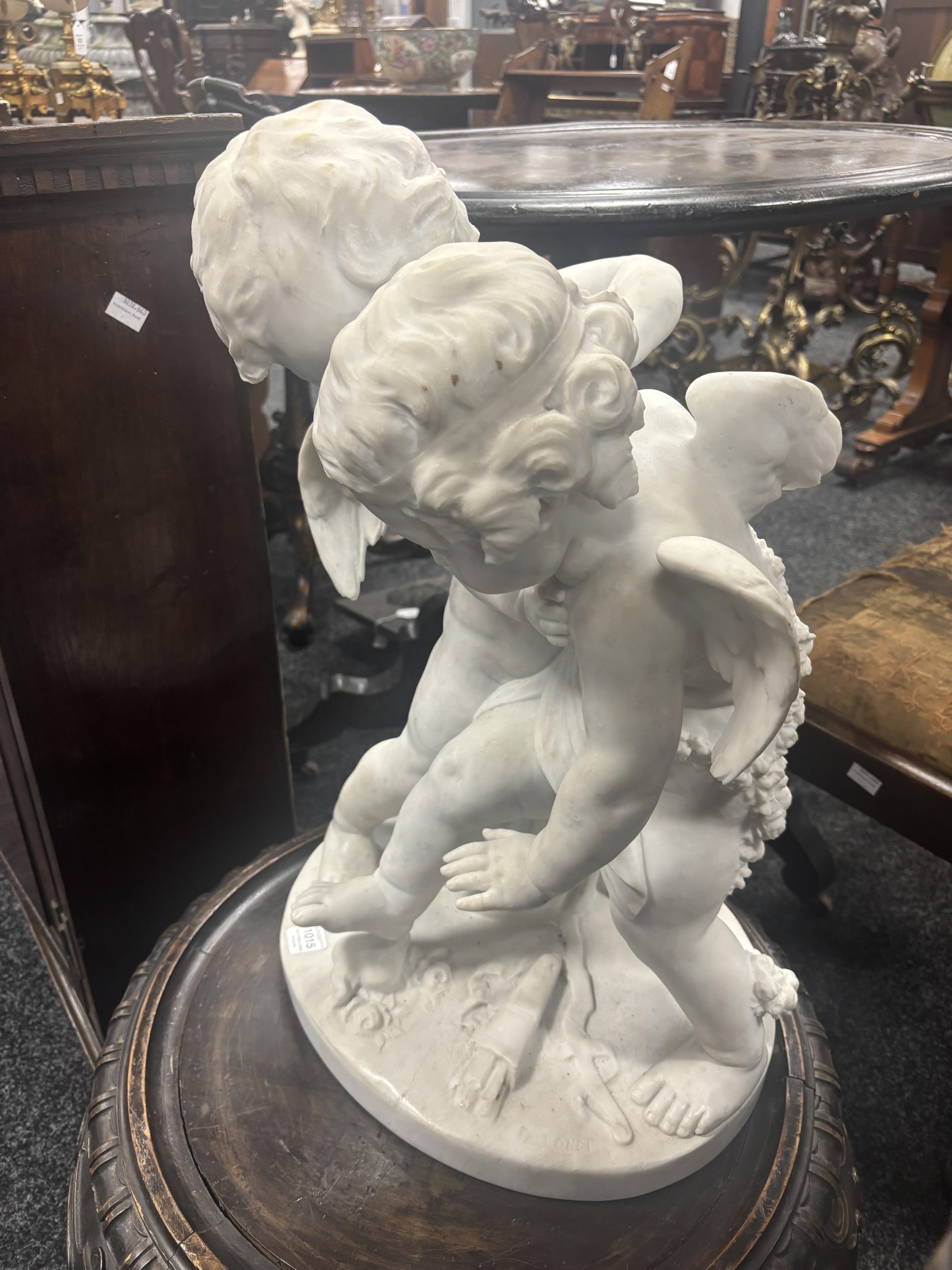Étienne-Maurice Falconet | A 19TH CENTURY WHITE MARBLE FIGURAL GROUP OF ...