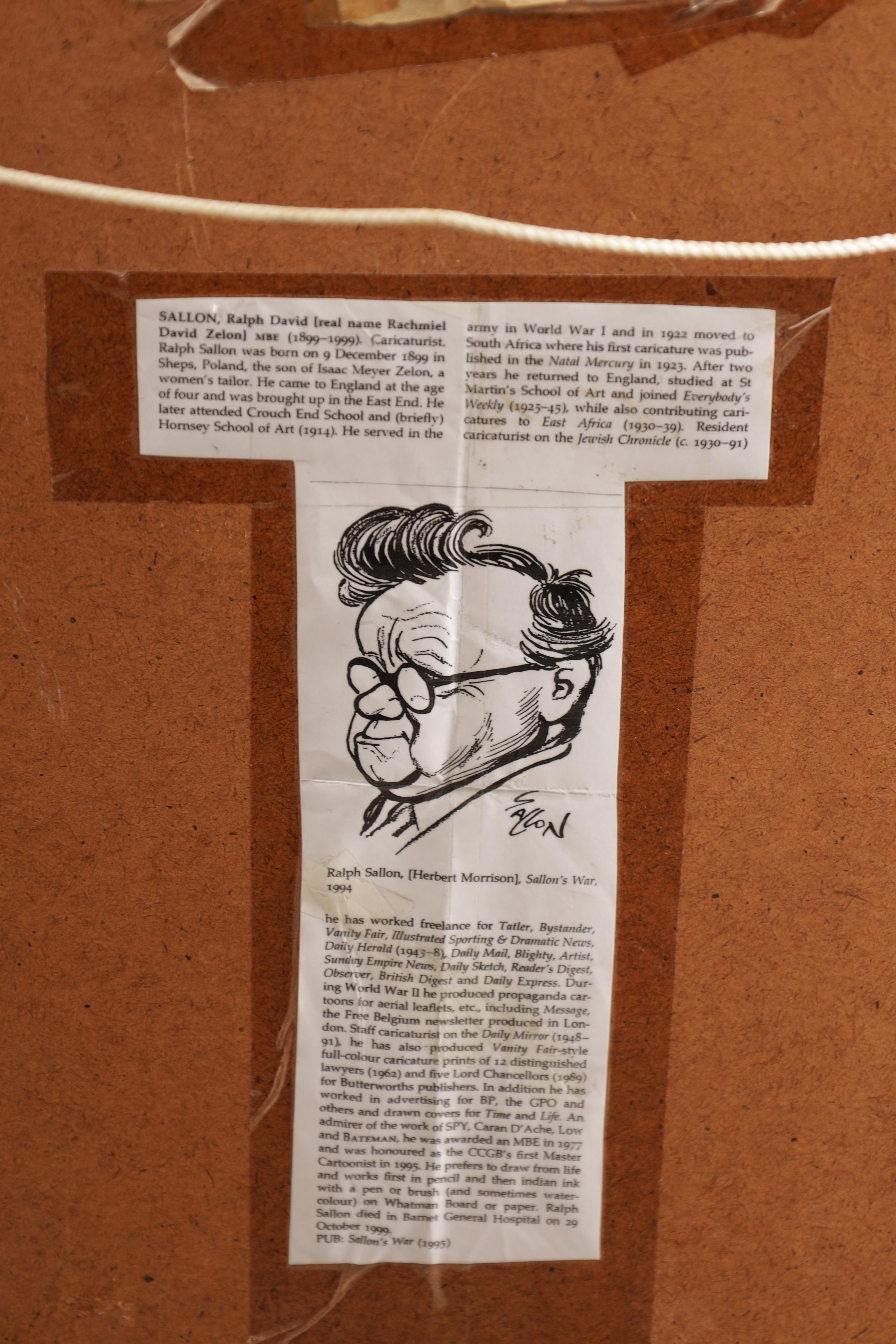 Ralph Sallon | A Gouache and Watercolour Caricature Portrait of a ...