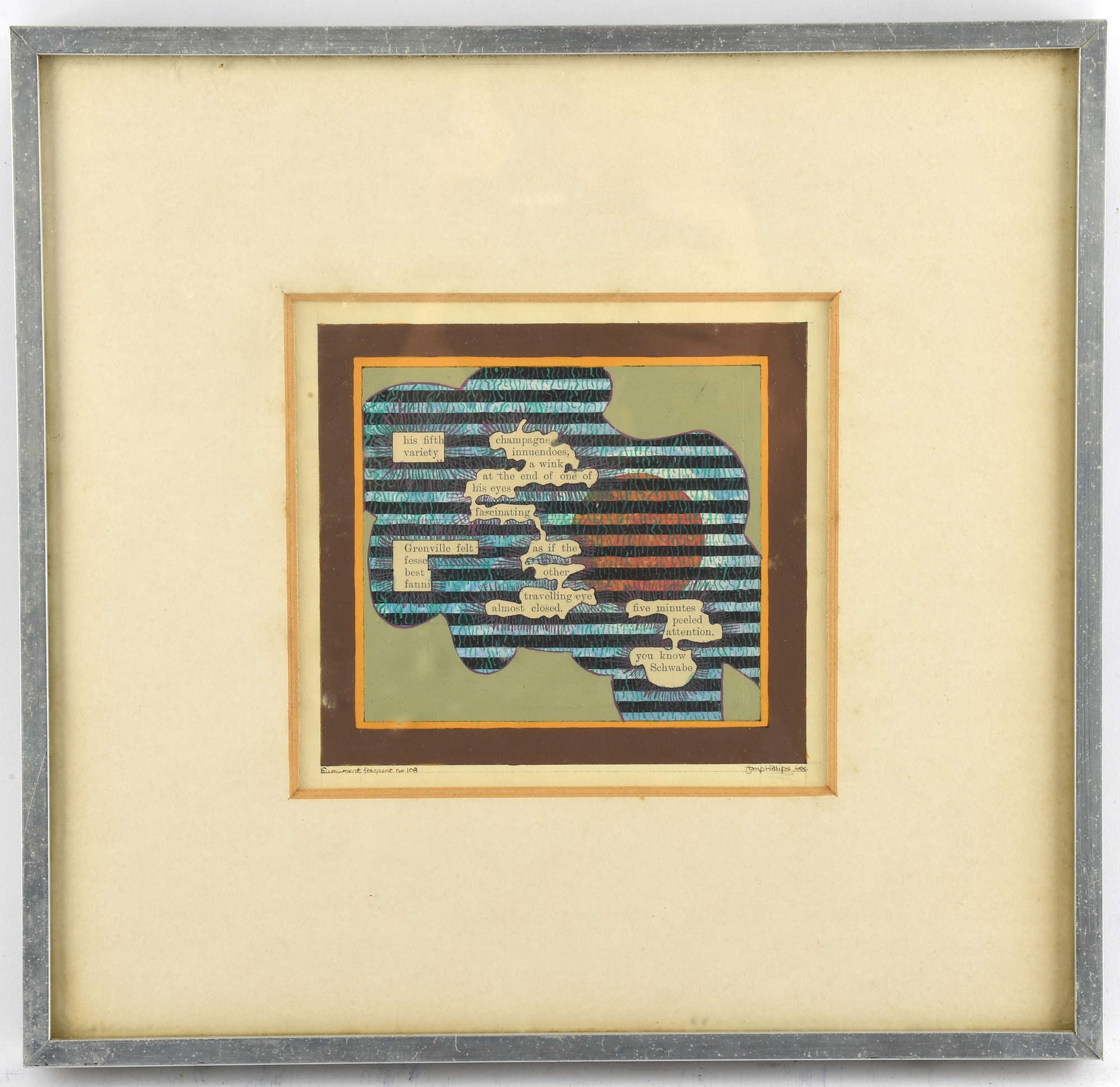 Tom Phillips | Humument Fragment | MutualArt