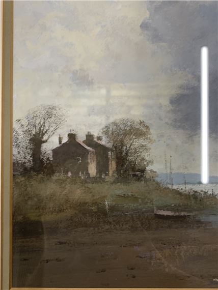Roy Perry | A ROY PERRY SIGNED OIL PAINTING OF A RIVER ESTUARY WITH ...