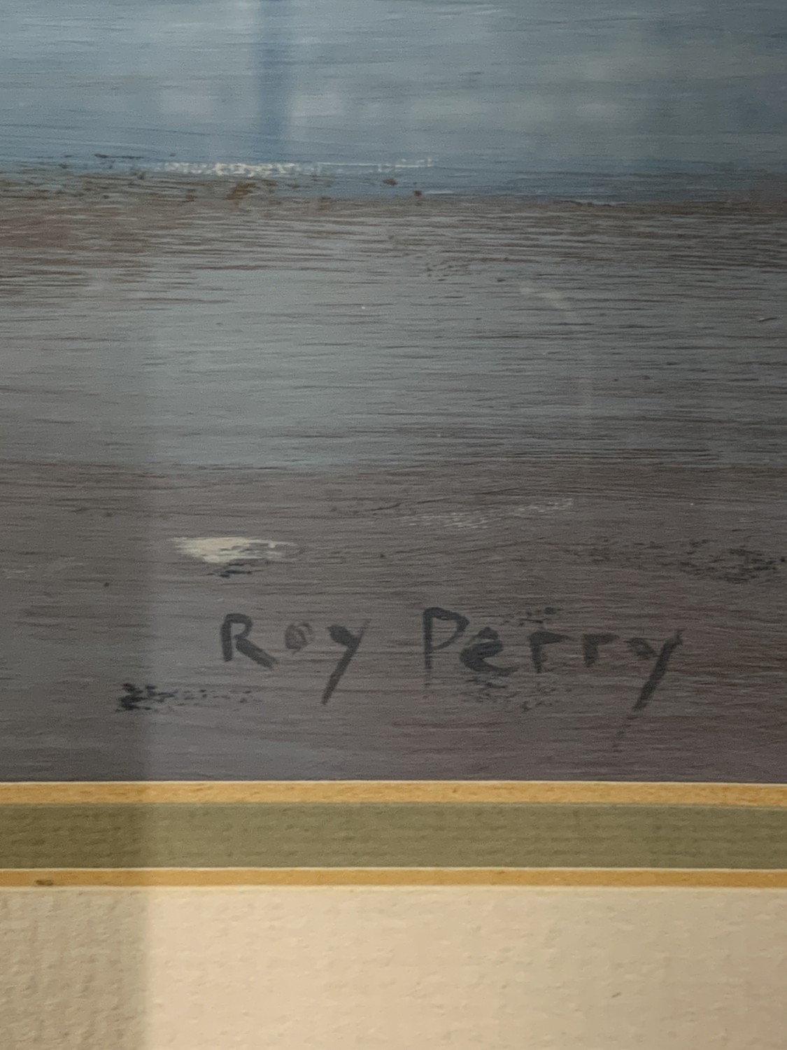 Roy Perry | A ROY PERRY SIGNED OIL PAINTING OF A RIVER ESTUARY WITH ...
