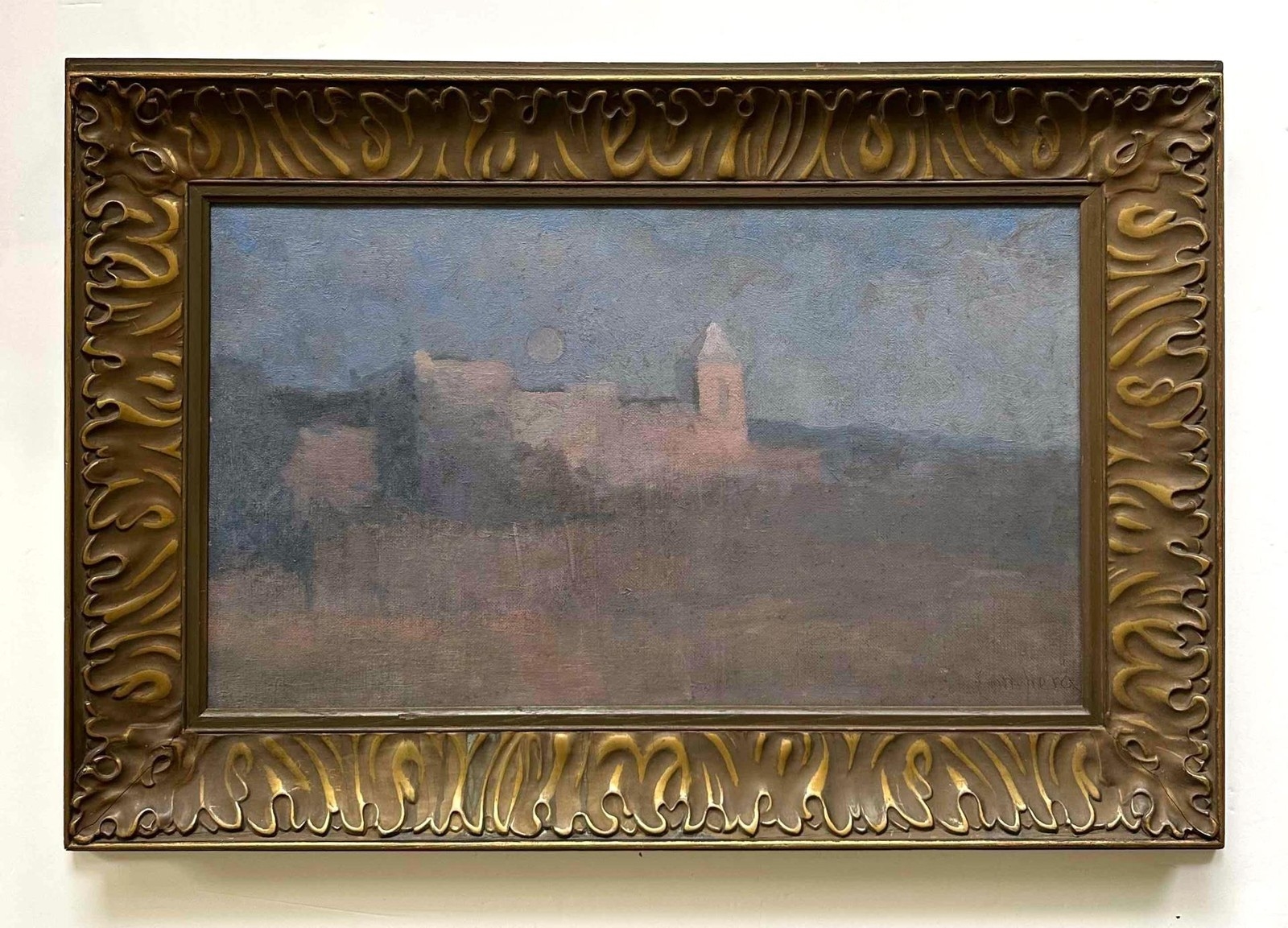 Alexis Comparet | Tonalist Landscape with Mission Ruins (Circa 1900 ...