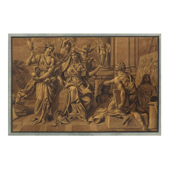An allegory of artistic inspiration - Johann Justus Preissler