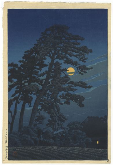 Moon over Magome - Hasui Kawase