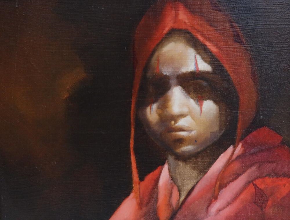 Charles Bragg | Man in Red Cloak | MutualArt