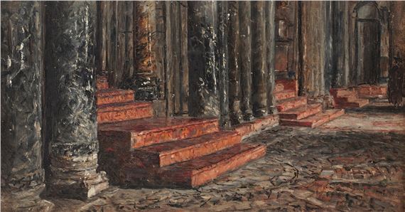 George Sherwood Hunter | Two church interiors | MutualArt