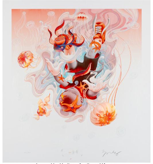 James Jean | Meowtide (Suga) : BTS (2021) | MutualArt