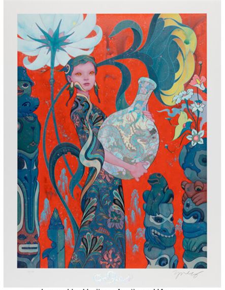 James Jean | Meowtide (Suga) : BTS (2021) | MutualArt