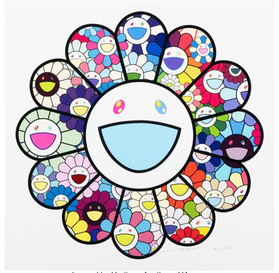 Takashi Murakami | Flowers in Pastel Colors (2022) | MutualArt
