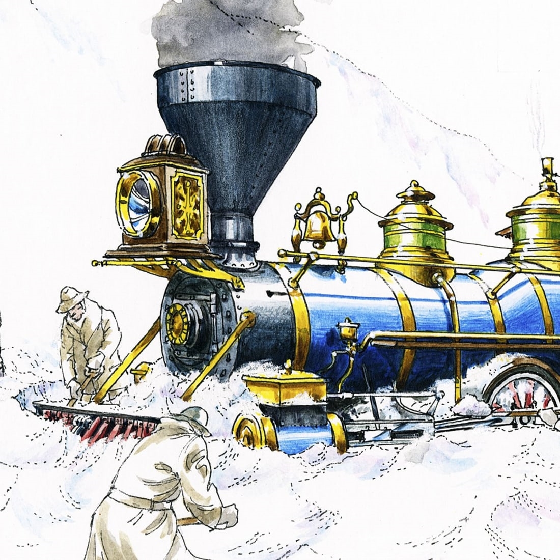 Basil Smith | Train - American 4-4-0 Locomotive (1987) | MutualArt