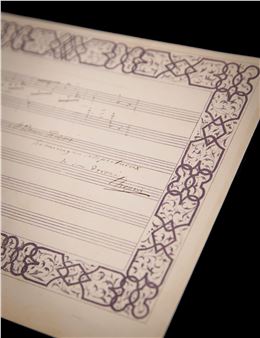 Autograph Musical Quotation Signed from the Polish Song 'Wiosna (Spring)