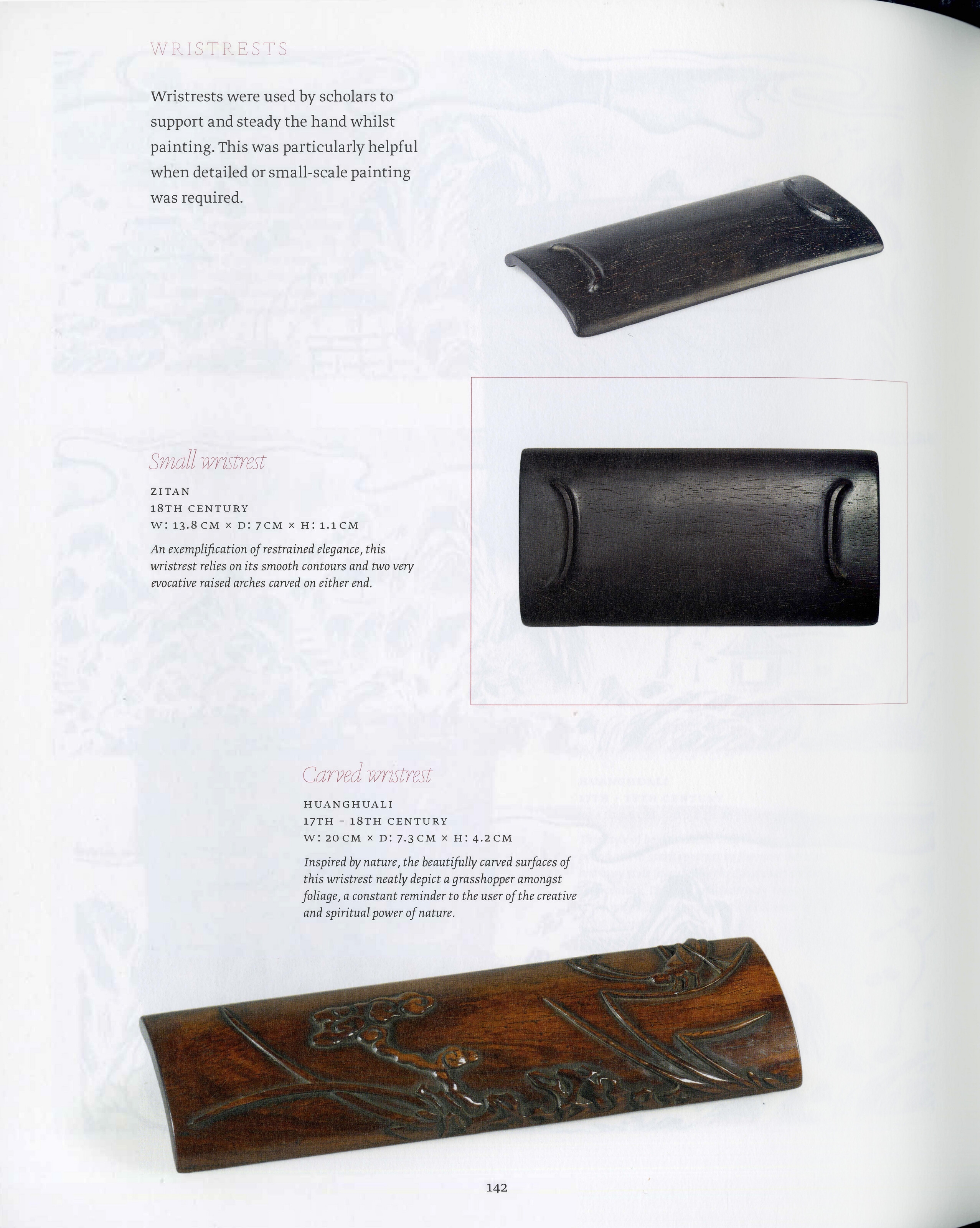 Chinese School, 18th Century | A ZITAN WRIST REST (18th Century ...