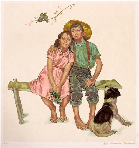 SPRING LOVE - Norman Rockwell