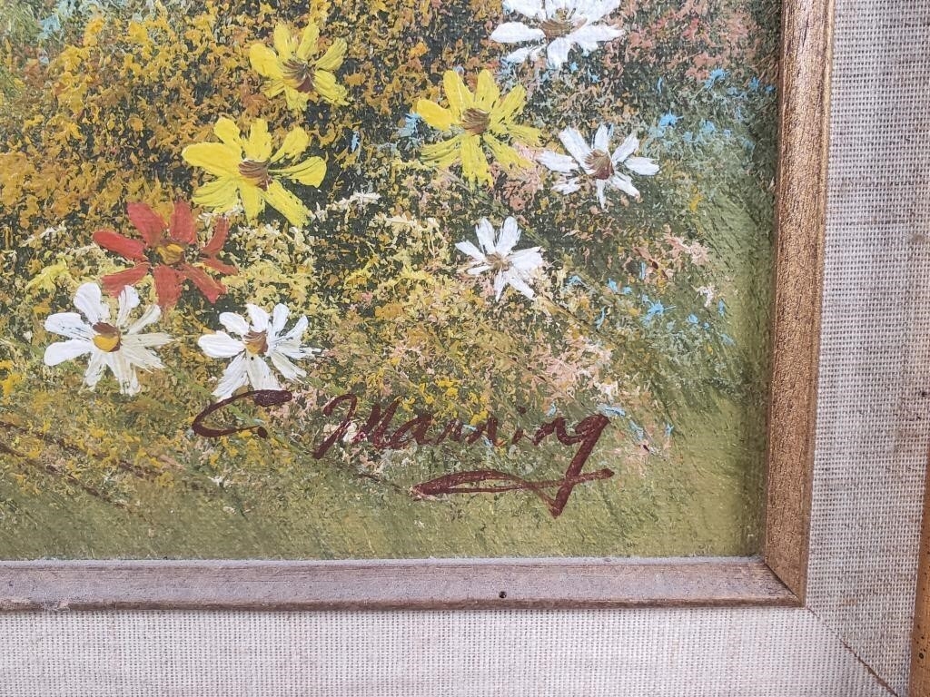 Chuck Manning | C. Manning signed oil painting on canvas | MutualArt