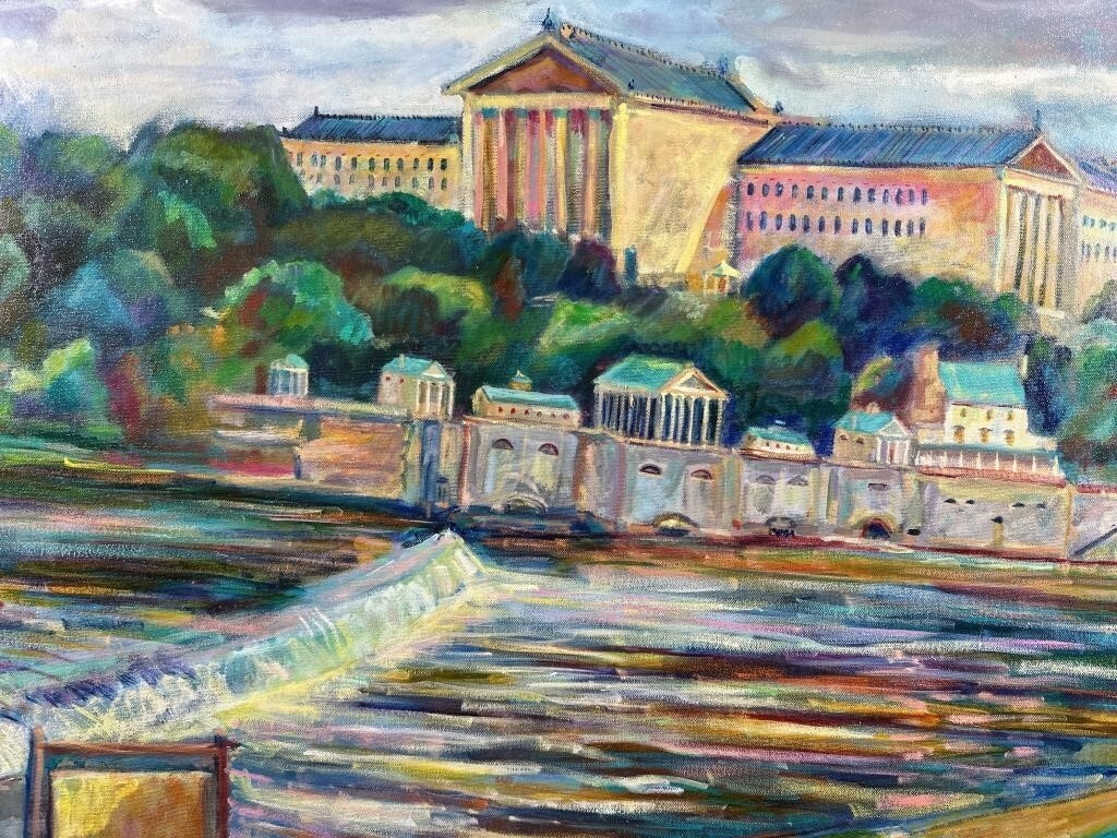 Charles Frith | Depicting the Philadelphia Art Museum, view from across ...