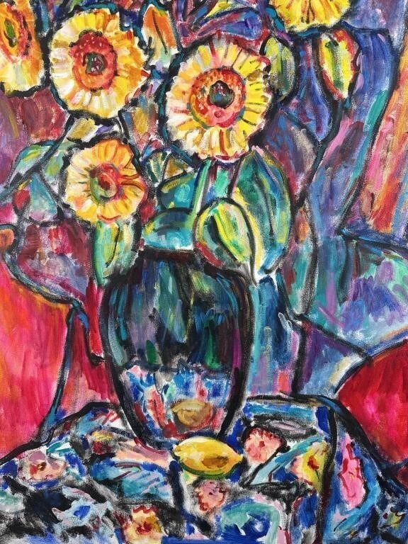 Charles Frith | Still Life with Sunflowers | MutualArt