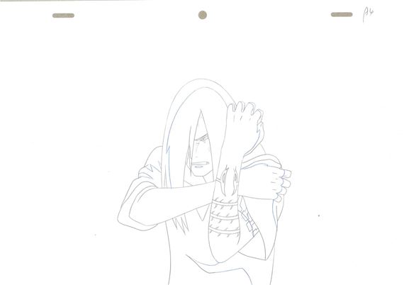 Original animation drawing of Oroshimaru - Masashi Kishimoto