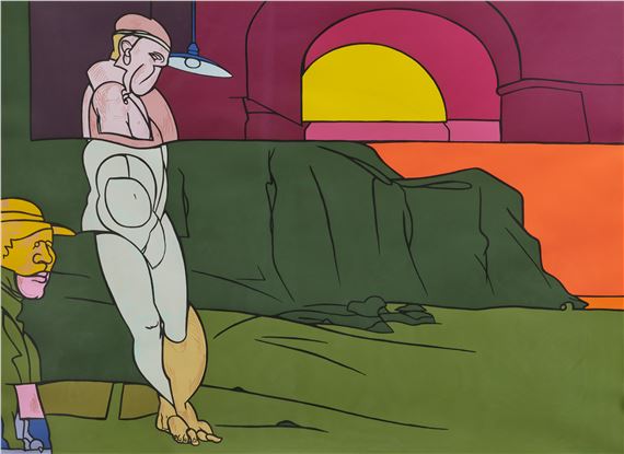 Oedipus und Sphinx - Valerio Adami