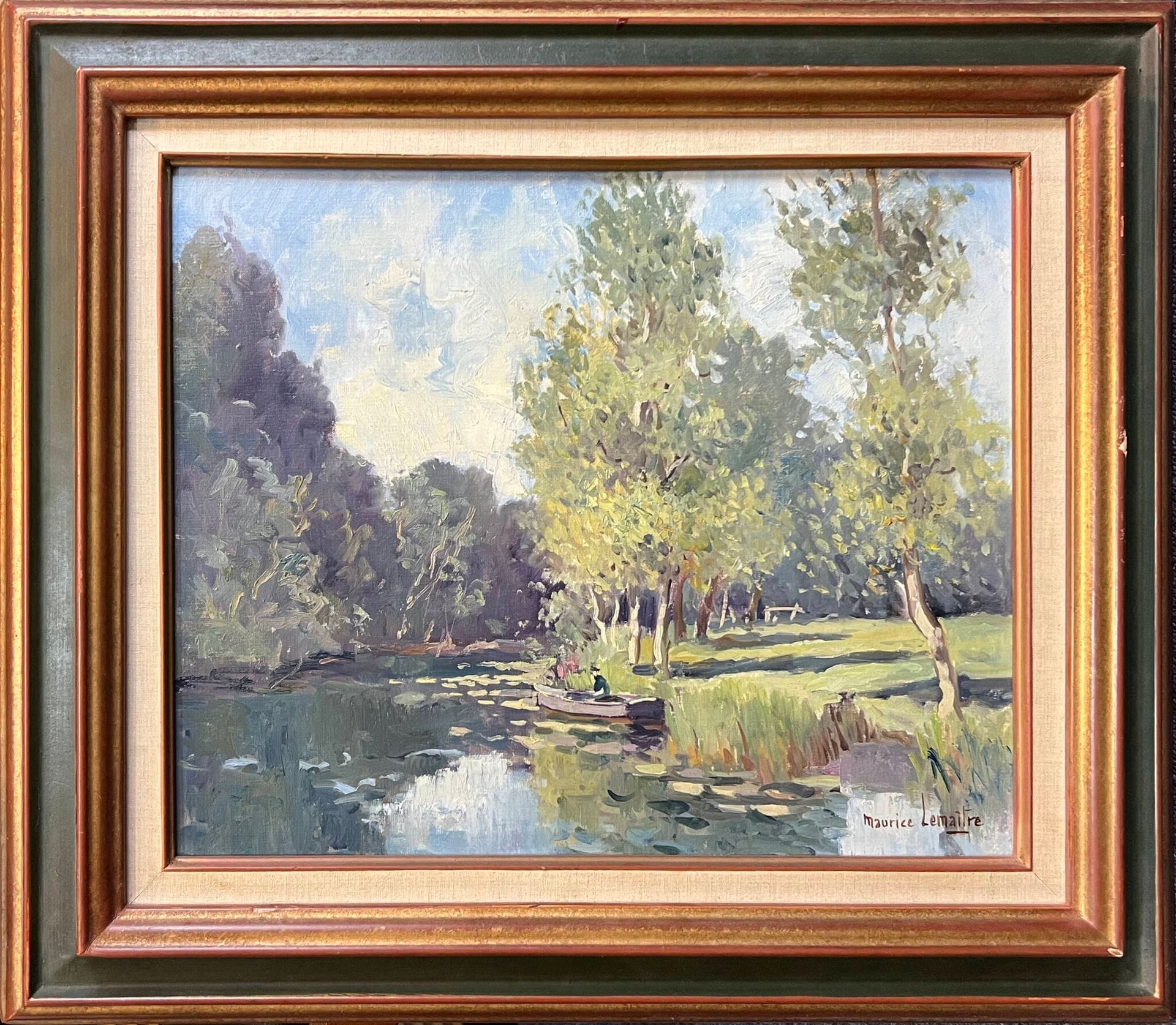 Maurice Bismuth Lemaître | The banks of the Lay at Moutiers, Vendée ...