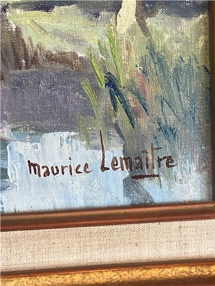 Maurice Bismuth Lemaître | The banks of the Lay at Moutiers, Vendée ...