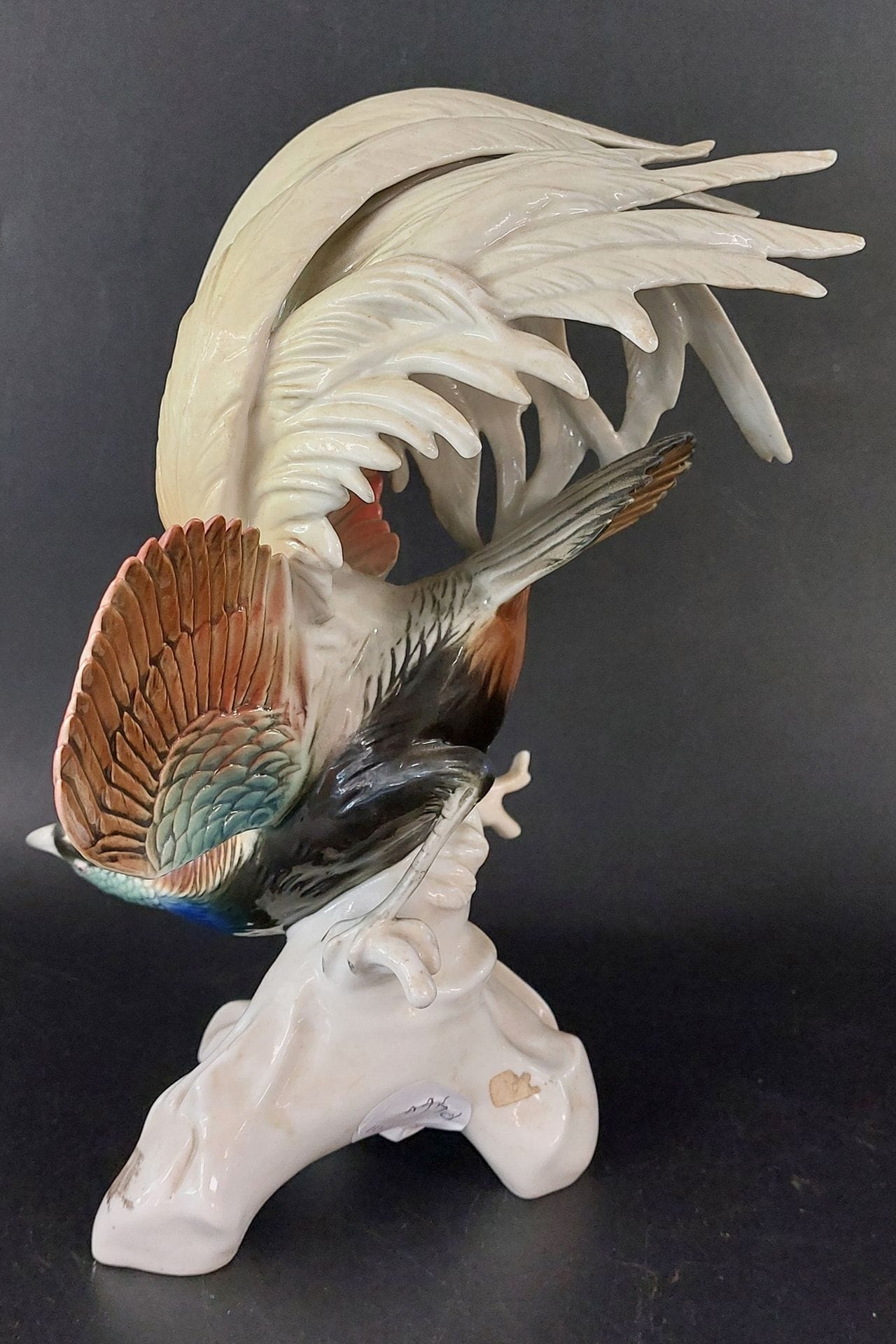 Karl Ens | Wired bird of paradise in polychrome porcelain | MutualArt