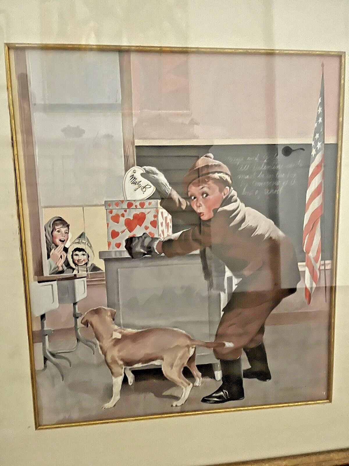 George S. Eisenberg | Boston Post Magazine Original Art Cover Valentine ...