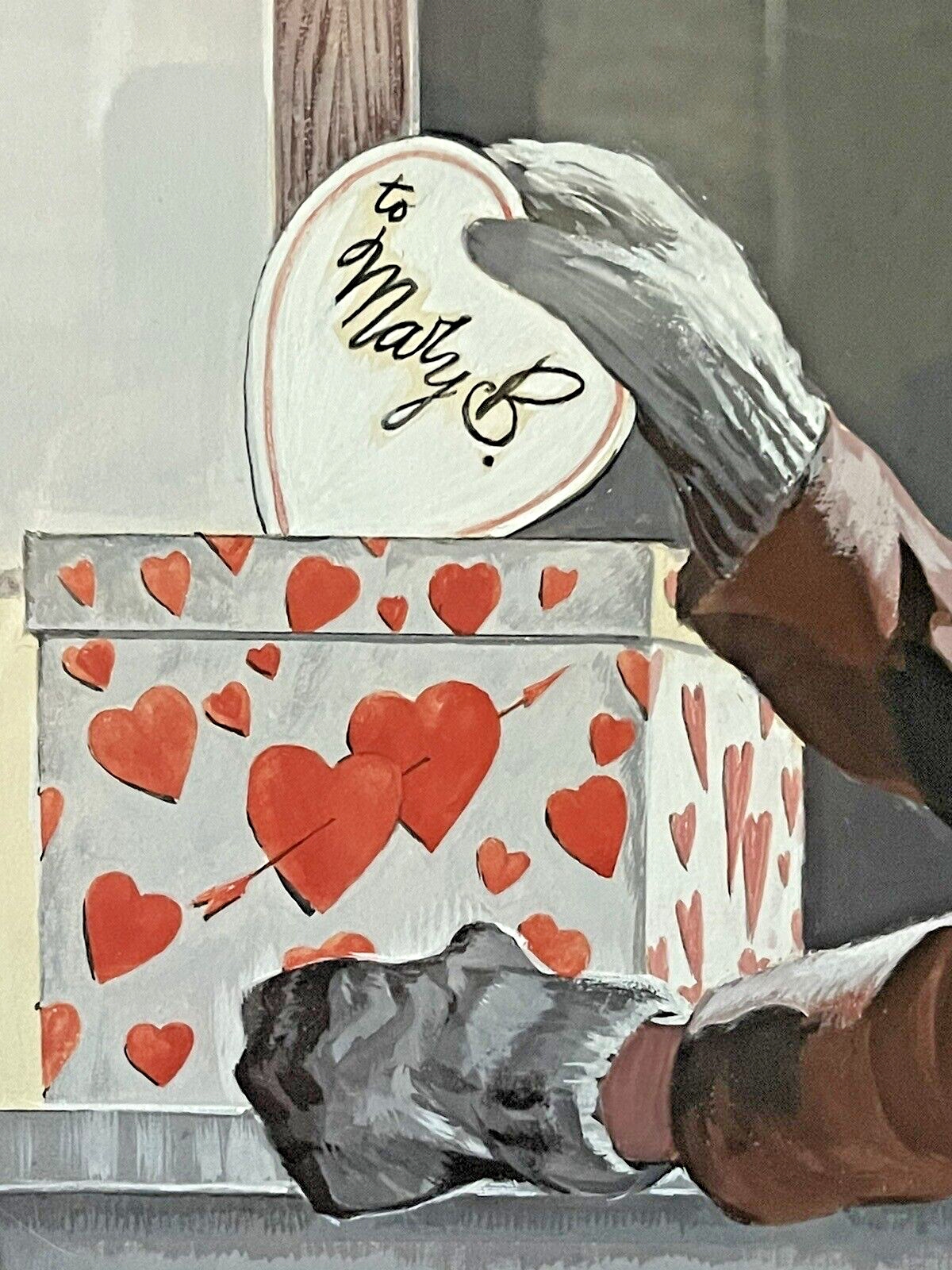 George S. Eisenberg | Boston Post Magazine Original Art Cover Valentine ...