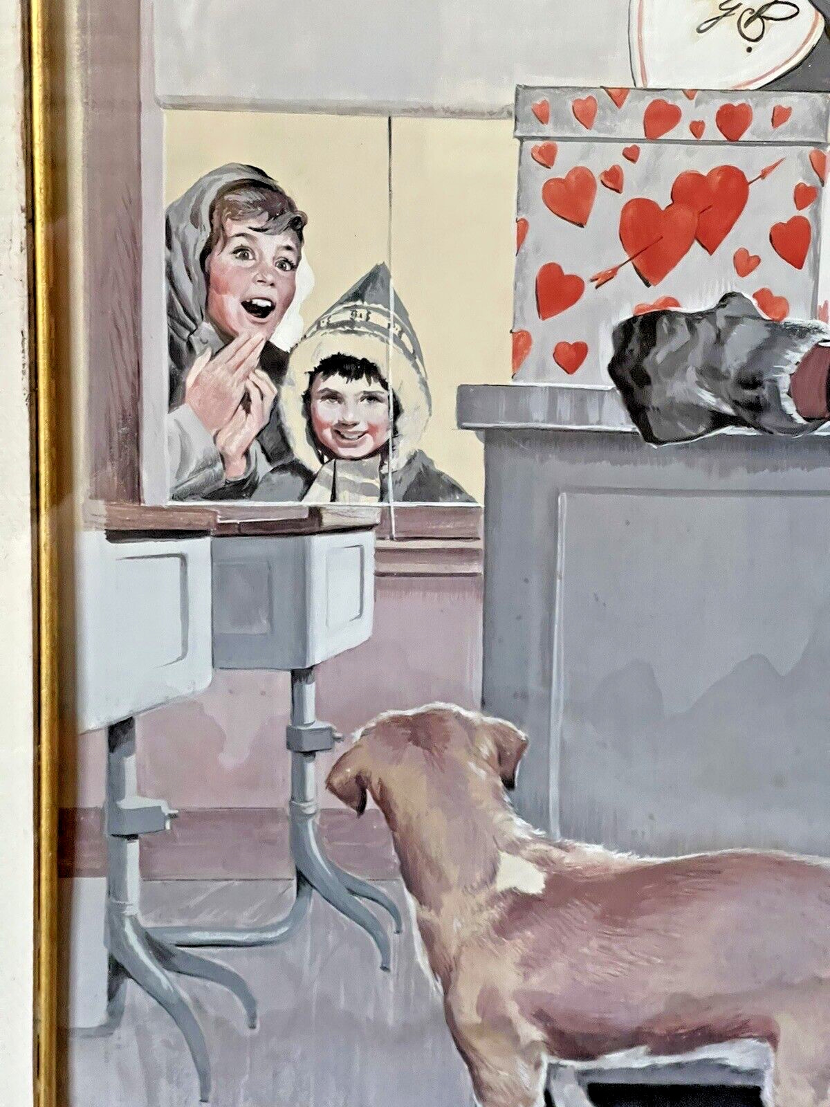 George S. Eisenberg | Boston Post Magazine Original Art Cover Valentine ...