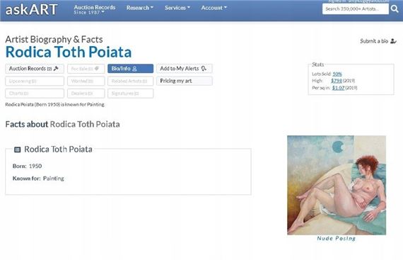 Rodica Toth Poiata | Akt Im Meer | MutualArt