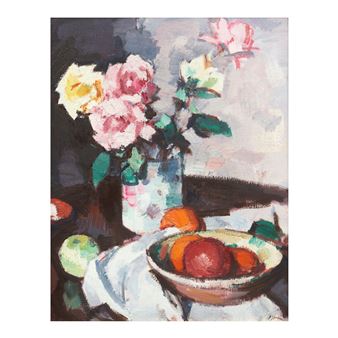 Still Life with Roses, Apples and Oranges