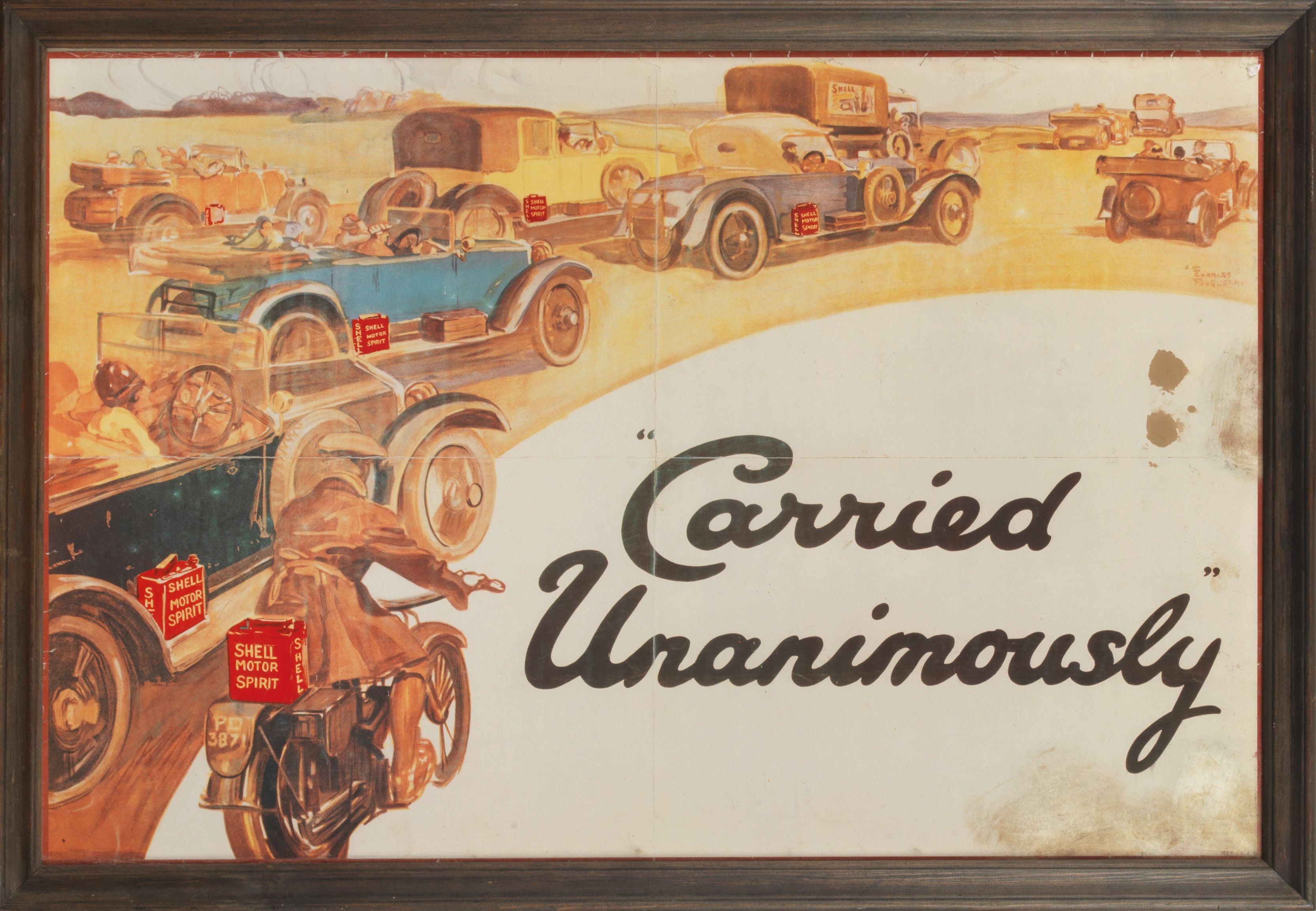 Charles Dominique Fouqueray | Four reproduction Shell advertising ...