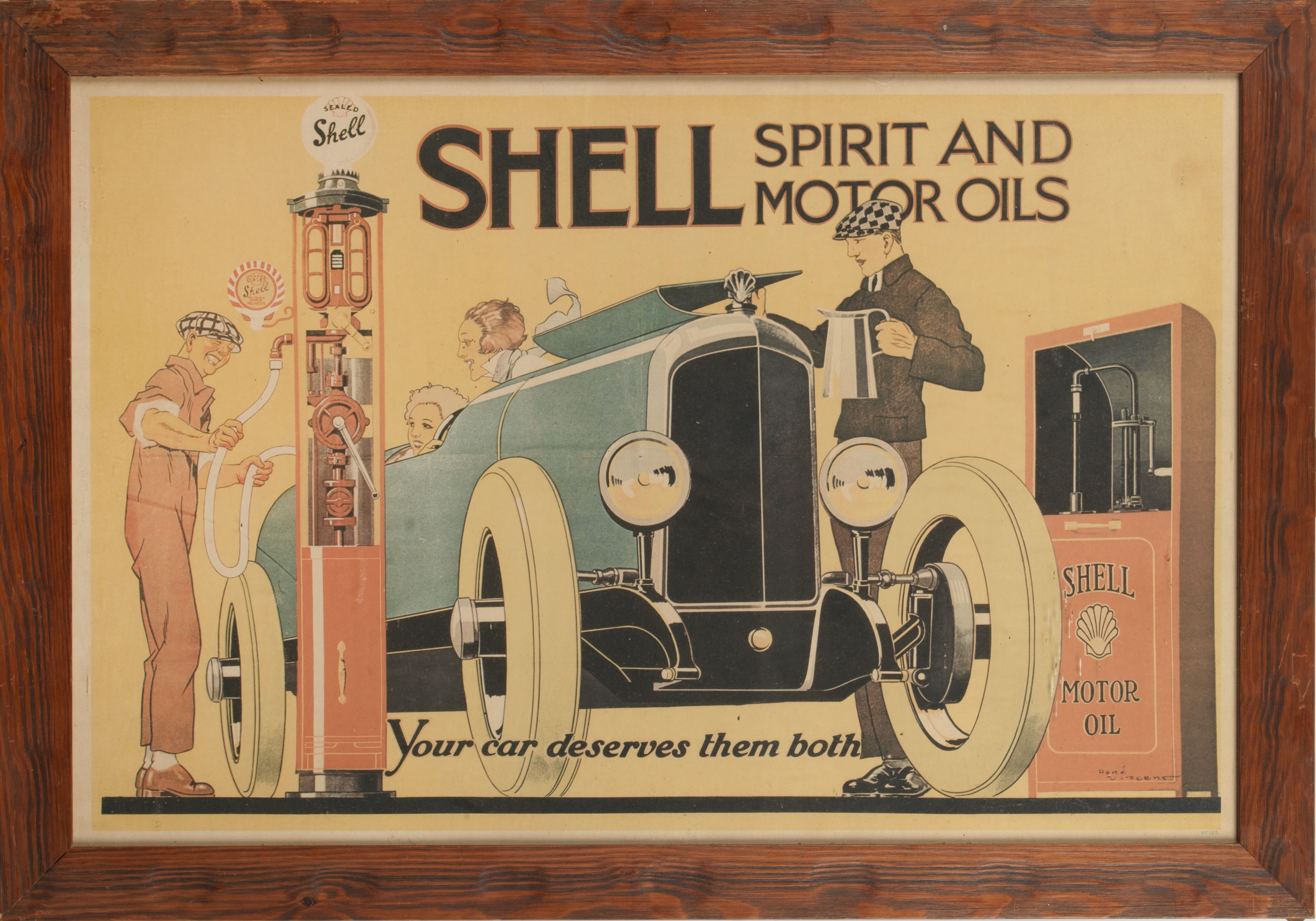 Charles Dominique Fouqueray | Four reproduction Shell advertising ...