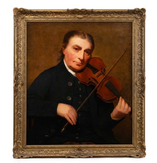 Henry Raeburn | Portrait of the Fiddler Neil Gow | MutualArt
