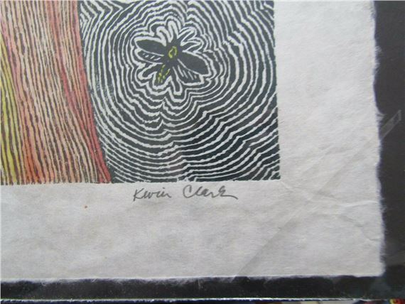 Kevin Clark | Fire Firefly Japanese moku hanga very Large woodcut ...
