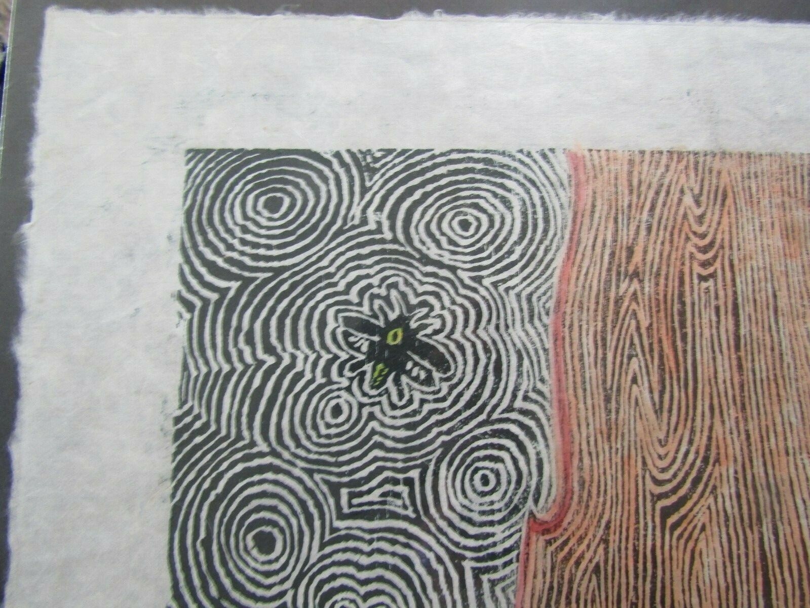 Kevin Clark | Fire Firefly Japanese moku hanga very Large woodcut ...