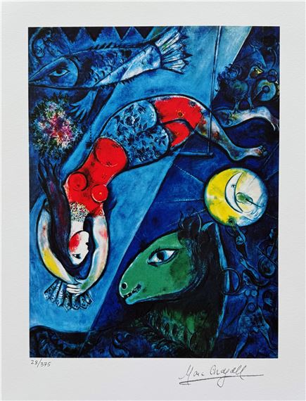 Marc Chagall | BLUE CIRCUS | MutualArt