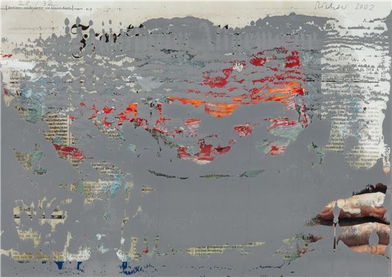 FAZ-Übermalung, 2002 - Gerhard Richter