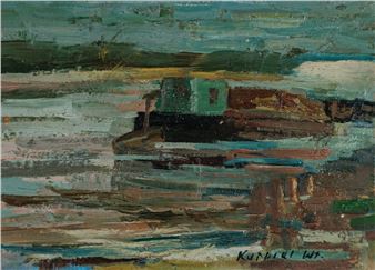 BARGES ON THE RIVER VISTULA