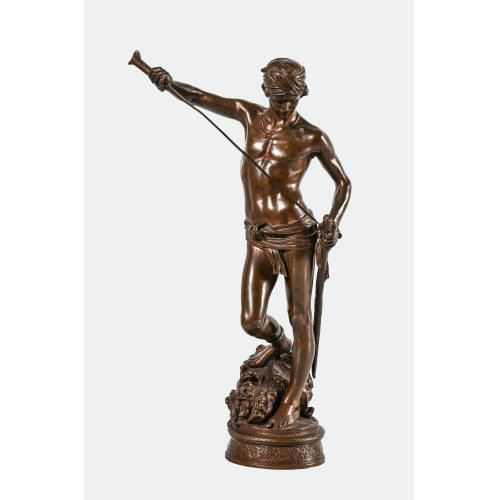 Marius-Jean-Antonin Mercié | David, vainqueur de Goliath | MutualArt