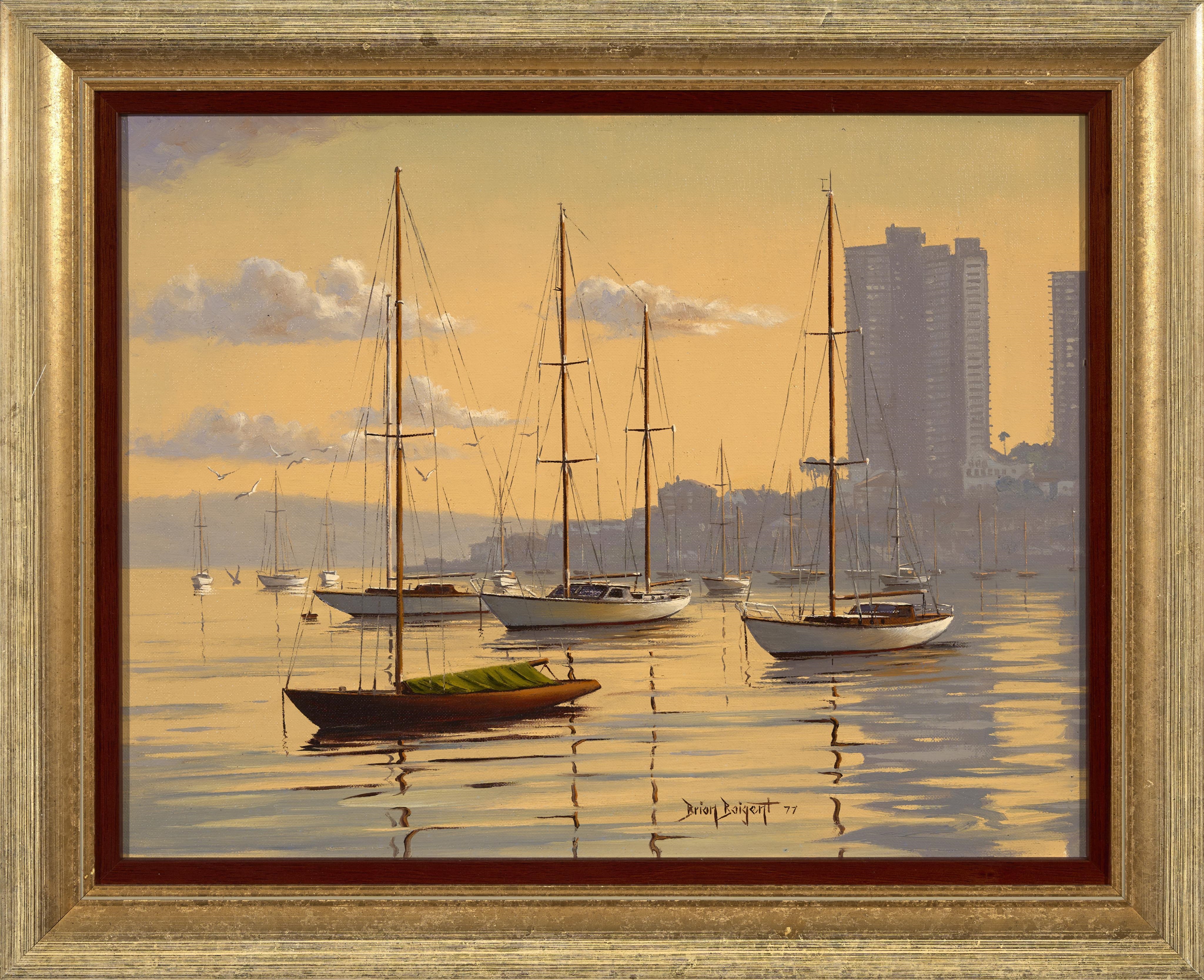 Brian Baigent | Morning Peace at Rushcutters Bay (1977) | MutualArt