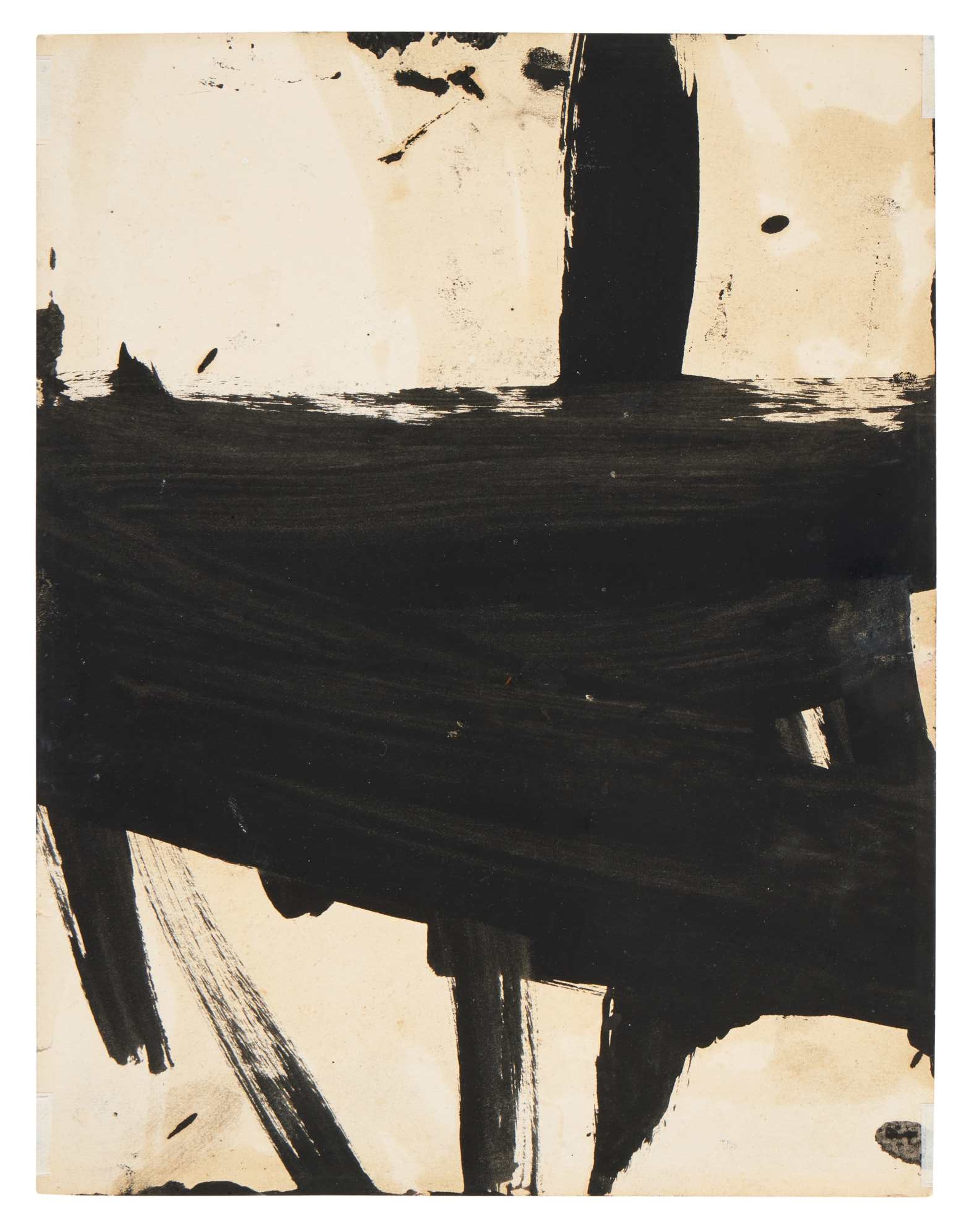 Franz Kline | Study for Untitled and Study for Sabro [Double-Sided Work ...
