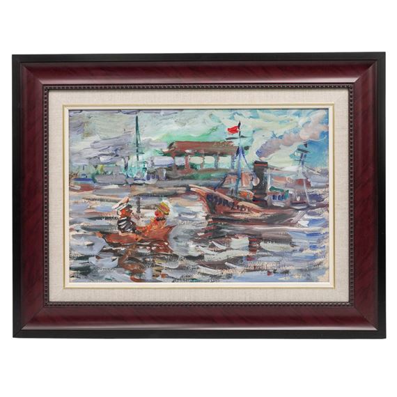 Harbor Scene - David Burliuk