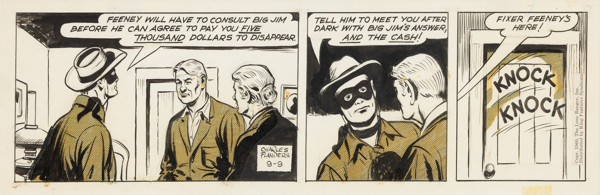 Charles Flanders | The Lone Ranger Comic Strip (1960) | MutualArt