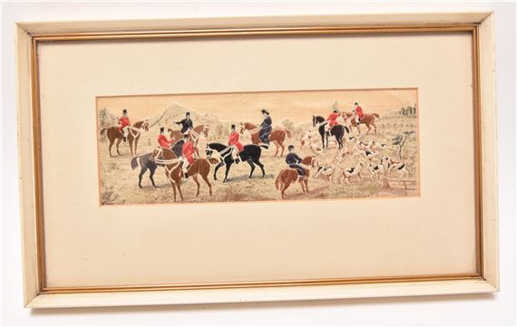 Thomas Stevens | A Group of Eight Woven Silk Hunting Scenes ...