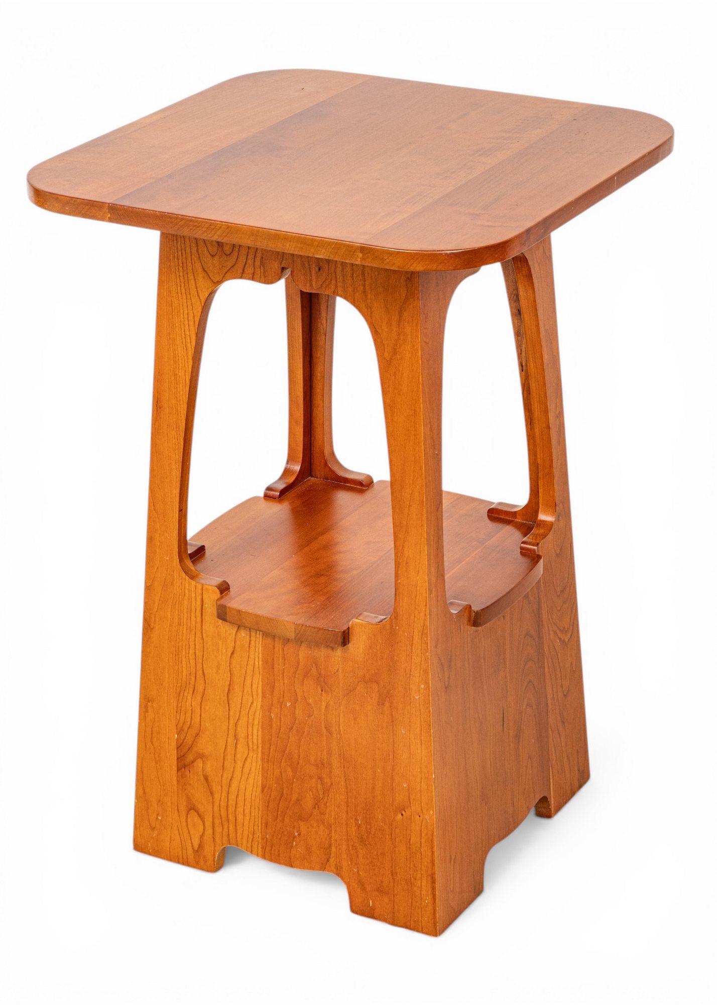 Charles Limbert | Carved Cherry Tabouret Side Table 2007 (2007) | MutualArt