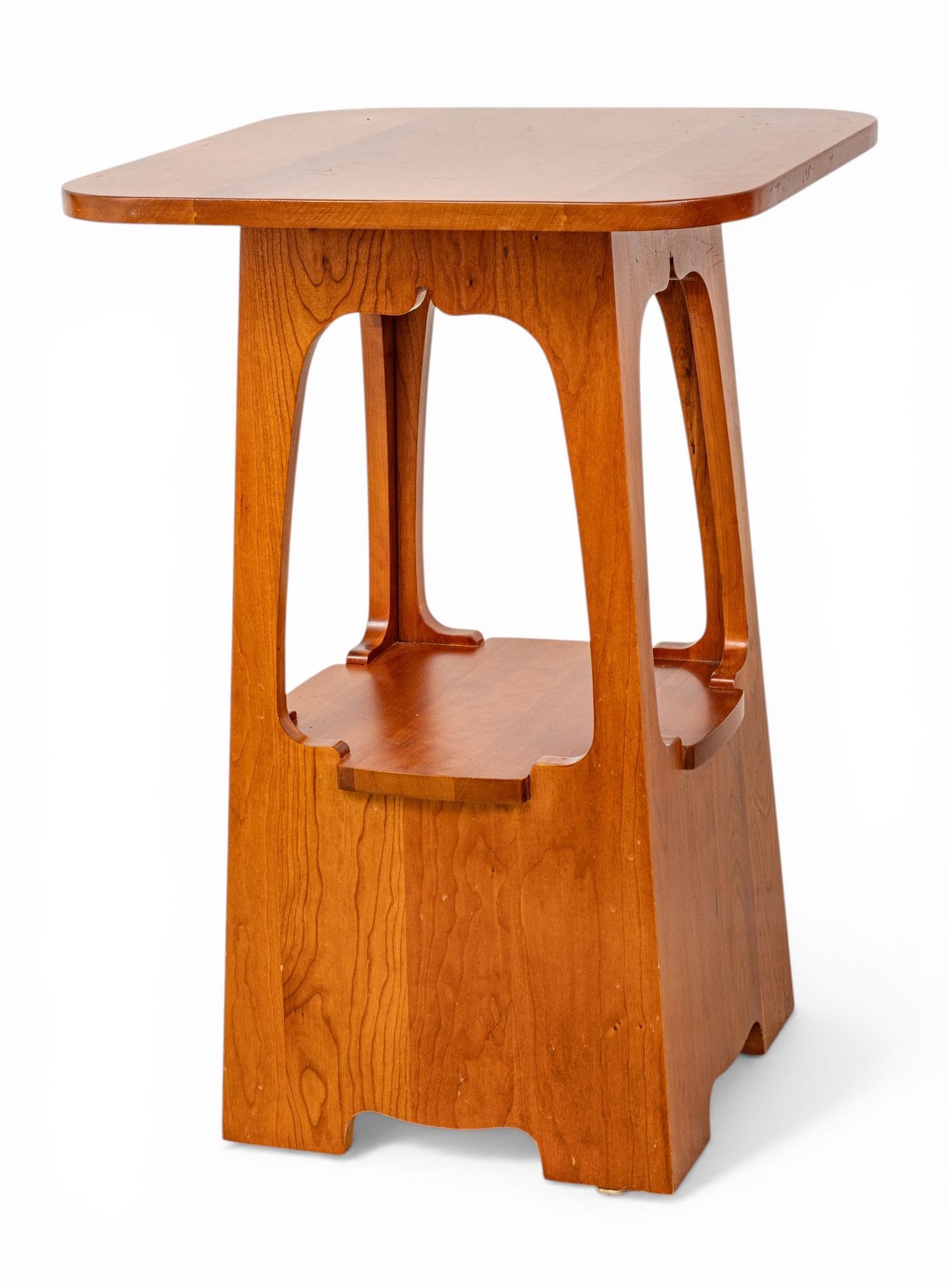 Charles Limbert | Carved Cherry Tabouret Side Table 2007 (2007) | MutualArt