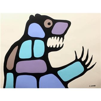 アボリジナルアート ブーメラン Stephen Mclean 蛇 ヘビ Lot - VINTAGE