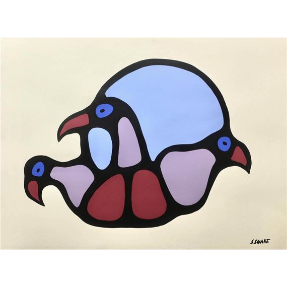 Stephen Snake | UNTITLED (THREE BIRDS | MutualArt